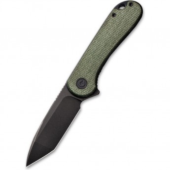 Складной нож CIVIVI ELEMENTUM Tanto Blackwash сталь D2, рукоять Green Micarta